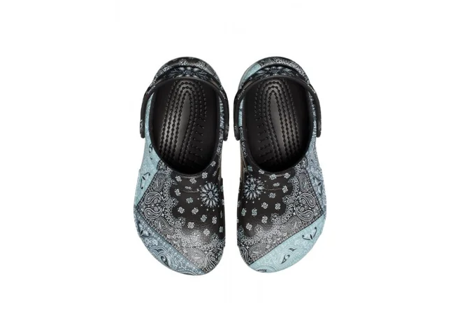 Крокси Crocs Bistro Graphic white/black Фото 3